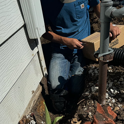 Downspout preparation and cutting